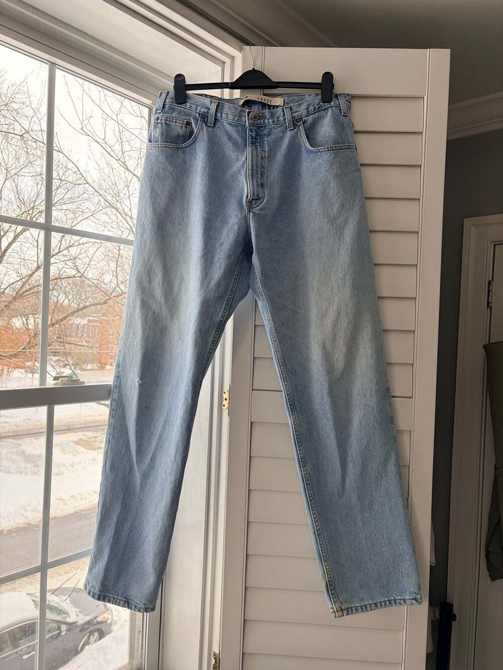 VTG Y2K Arizona Jean Co. Big Ring Denim Loose Fit Light Wash Jeans 36x34